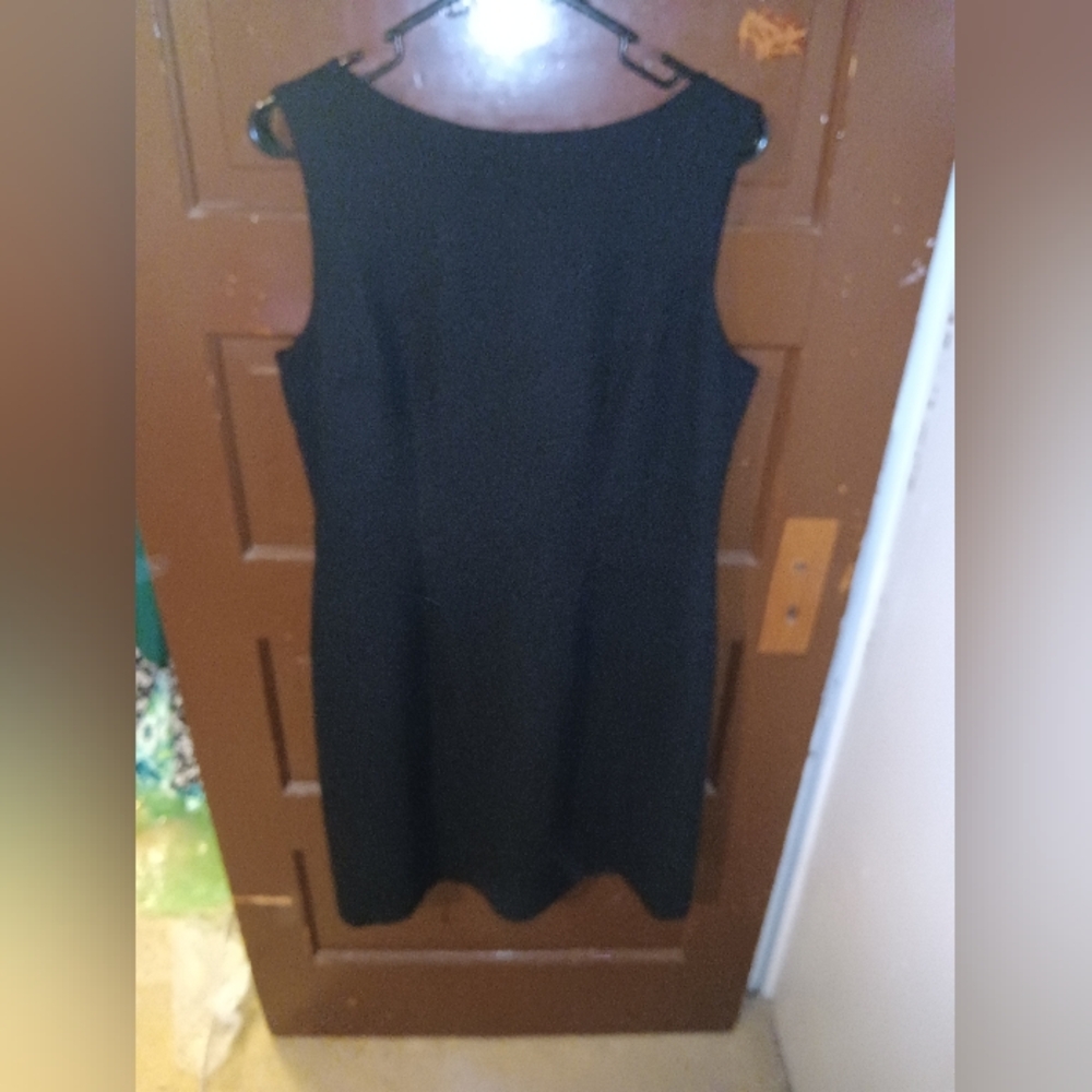 EUC Karen Scott Black Sleeveless Polyester Dress 12